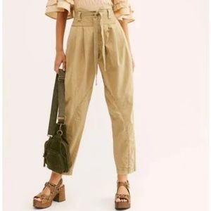NWT Free People Isadora Cinch Pleated Pants